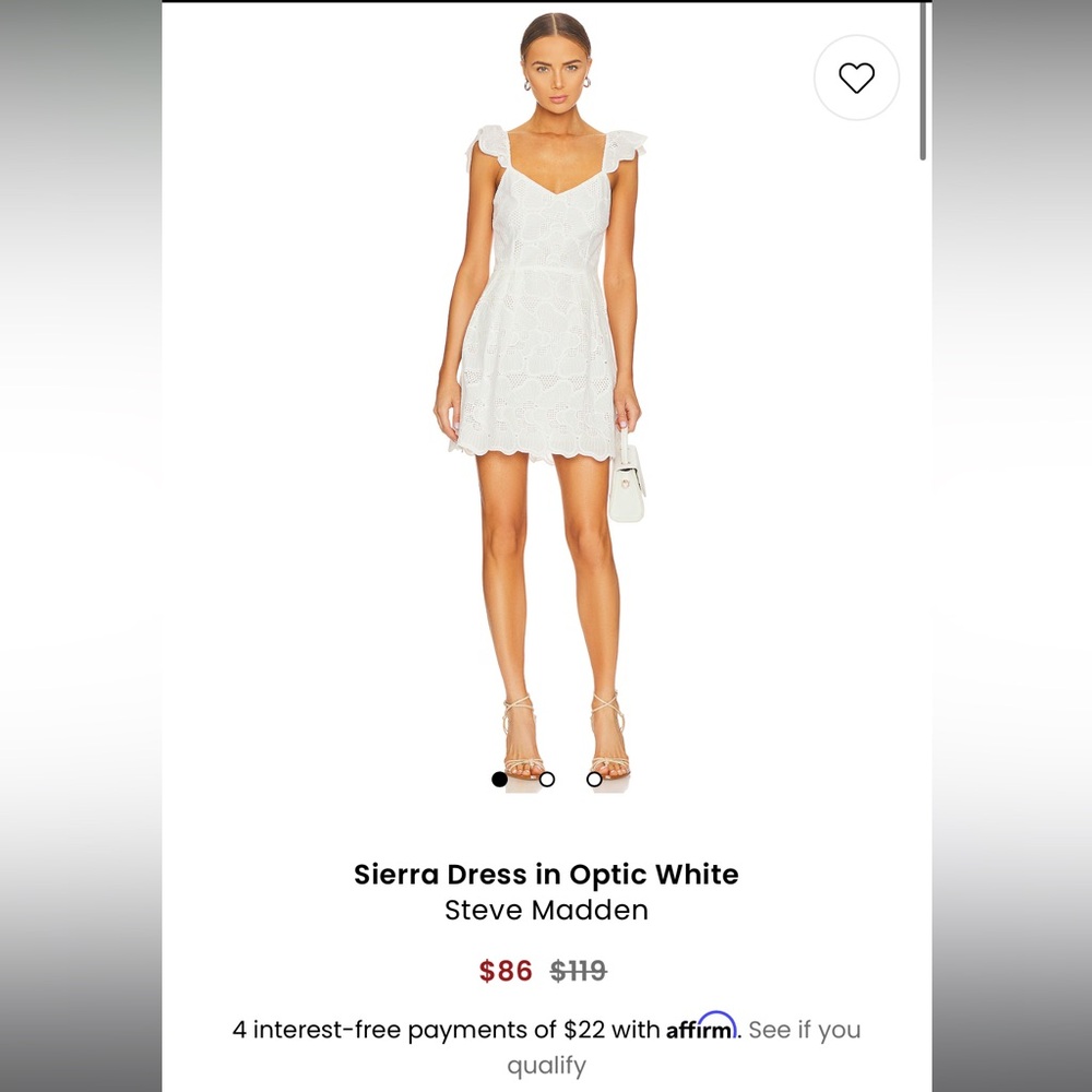Steve Madden White Lace Sierra Dress